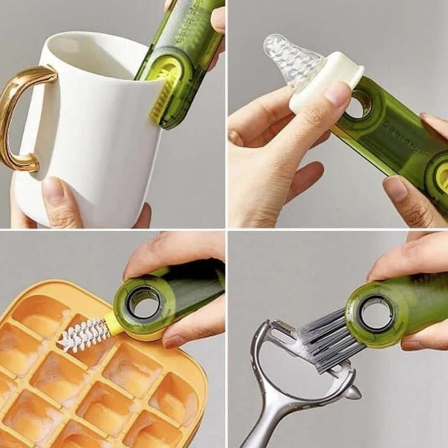 3-in-1 Multifunctional Bottle & Cup Cleaning Brush – Lid & Cover Scrubber for Kitchen (1 Pc) 3-in-1 Multifunctional Bottle & Cup Cleaning Brush – Lid & Cover Scrubber for Kitchen (1 Pc)